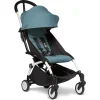 BABYZEN Kinderwagen YOYO2 6+ White Mit Textilset Aqua 5